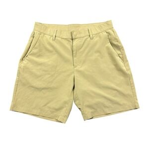 Fabletics The Only Shorts Men 32 Tan 7.5" Inseam Stretch Golf Performance